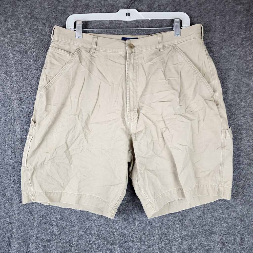 Club Room Shorts Mens 36 Carpenter Tan Cotton Utility EUC
